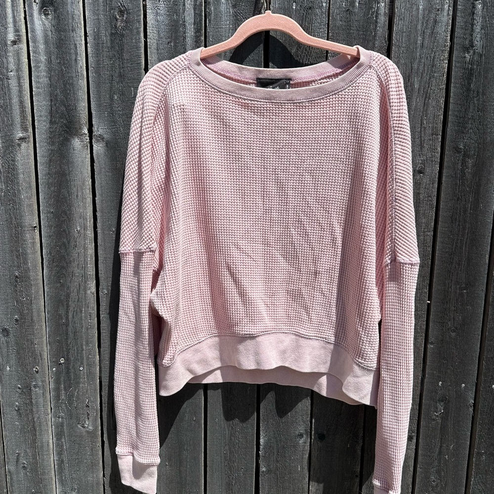 Urban Outfitters Pink Textured Knit Top